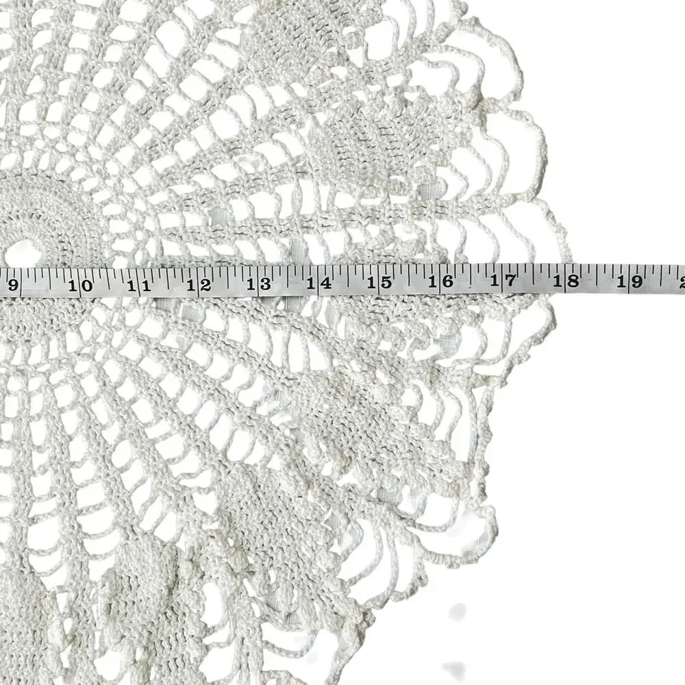 Crochet Doily Off White 18